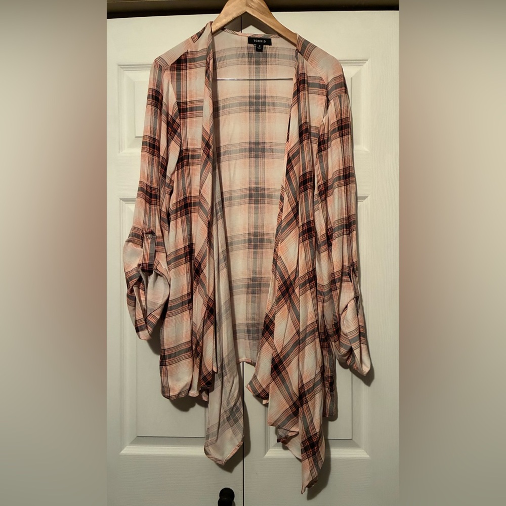 Torrid Plaid Cardigan